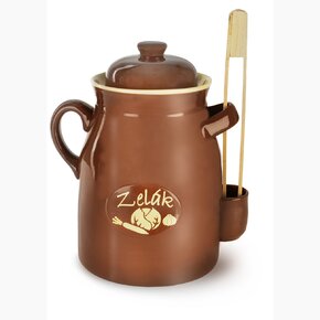 Nakládací hrnec s kleštěmi zelák 6 l