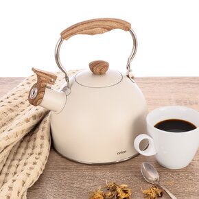Čajník s píšťalou BEIGE 1,5 l