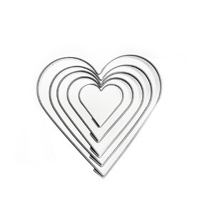 Vykrajovačka SRDCE sada 5 ks