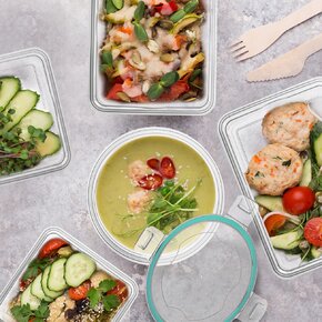 Dóza Prim s těsněním dělená 0,4 l