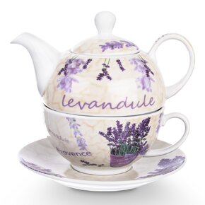 Čajová souprava LEVANDULE 3 ks