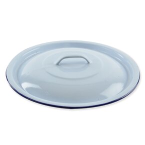 Smaltovaná poklice na vědro pr. 30 cm