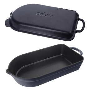 Pekáč LITINA SMALT oboustranný 42,5x22 cm