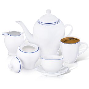 Hrnek s podšálkem Blue line 0,28 l