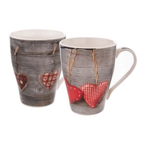 Hrnek Love SRDCE 0,38 l 2 ks 