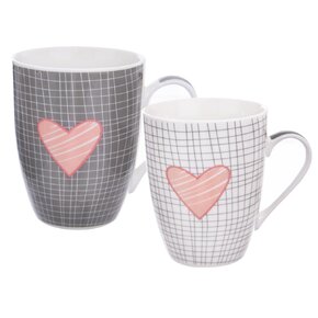 Hrnek  Pink SRDCE 0,35 l 2 ks 