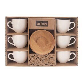 Hrnek s podšálkem WHITELINE 0,125 l 6 ks