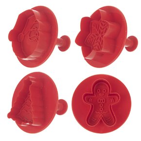 Vykrajovačka s pístem Vánoce 4 ks