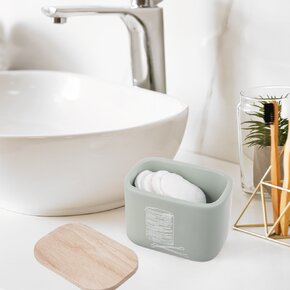 Dóza na vatové tyčinky a tamponky GREENISH