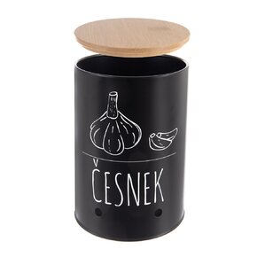 Dóza pr. 11 cm Česnek BLACK