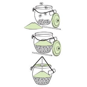 Nakládací hrnec na zeleninu pickles 1,3 l