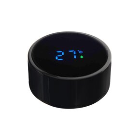 Termoska s teploměrem 0,45 l černá