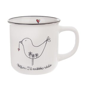 Hrnek ptáček Mám tě ráda 0,37 l 
