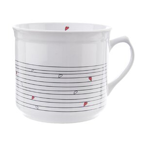 Dárkový hrnek vařák se sáčkem SRDÍČKA 0,5 l