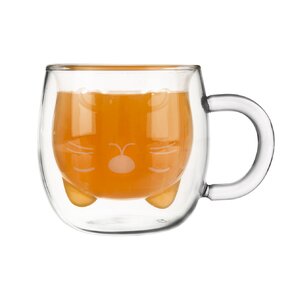 Dvoustěnný hrnek DOUBLE kočka 0,3 l