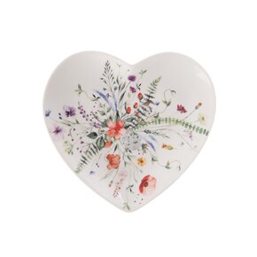 Dezertní talíř MÁK srdce 17,5x17 cm
