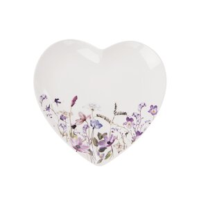 Dezertní talíř LOUKA srdce 17,5x17 cm