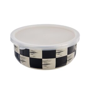 Miska ŠACHOVNICE Lem s víkem pr. 17 cm