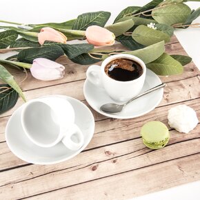 Hrnek s podšálkem MONA 0,08 l 2 ks