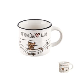 Hrnek NEKONEČNÁ LÁSKA kočka 0,1 l