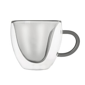 Dvoustěnný hrnek DOUBLE srdce 0,33 l 2 ks