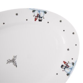 Servírovací talíř SNĚHULÁK 30x20,5 cm