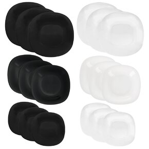 Jídelní sada LUNA black and white 18 dílů