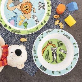 Hluboký dětský talíř safari pr. 16 cm