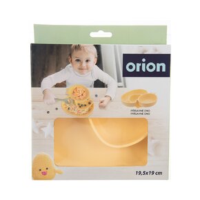 Dělený dětský talíř kačenka 19,5x19 cm