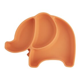 Dělený dětský talíř slon 23x18 cm