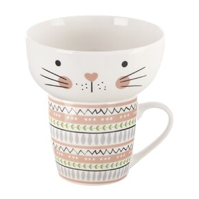 Hrnek s miskou kočka 0,35 l 