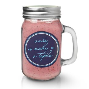 Dárková sklenička s ponožkami DOMKY