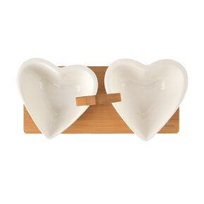 Servírovací misky s tácem WHITELINE set