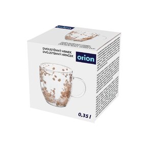 Dvoustěnný hrnek DOUBLE květy 0,35 l