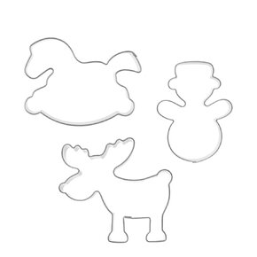 Vykrajovačka zima sada 3 ks