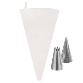 Cukrářský sáček 30 cm s 2 špičkami, sada