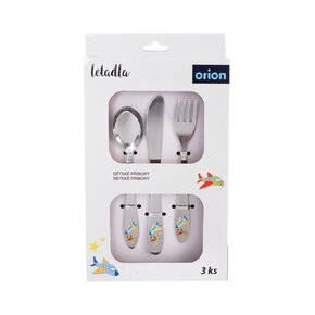 Jídelní dětský příbor letadla 3 díly