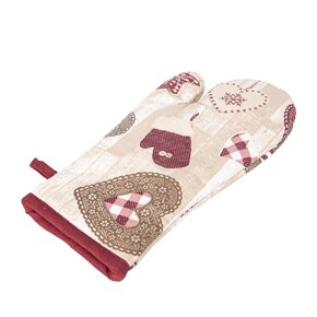 Kuchyňská chňapka s magnetem SRDCE