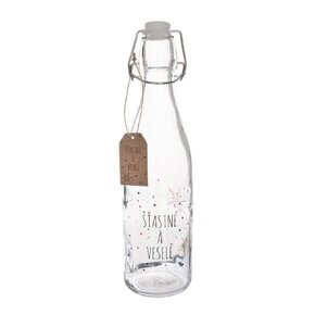 Láhev s klip uzávěrem VLOČKA 0,52 l 