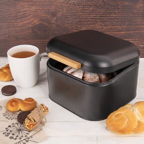 Chlebovka BLACK 21,5x20x14 cm 
