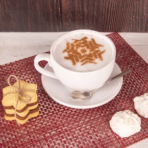 Zdobicí šablony na kávu Vánoce set 6 ks