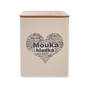 Dóza Mouka hladká SRDCE 11,5x11,5x14 cm 
