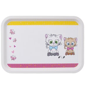 Servírovací dětský tác KOCOUŘI 30,5x21 cm