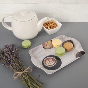 Servírovací tác káva 21,5x14,5 cm