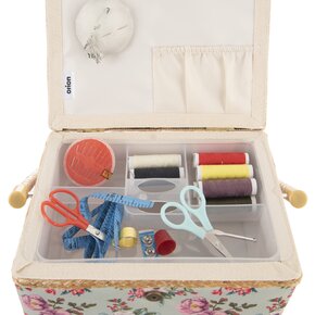 Kazeta na šití KVĚT 24x18x13 cm