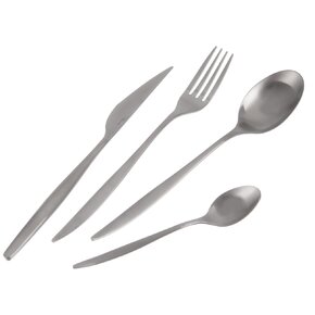 Jídelní příbory Matt silver 24 dílů