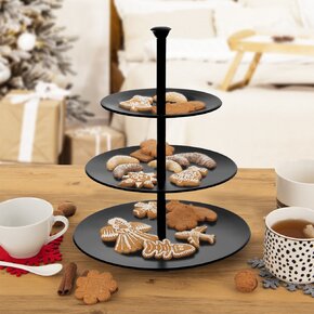 Servírovací stojan BLACK 3 patra