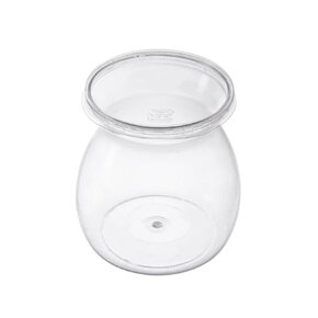 Pohárek s víčkem na dezert 0,17 l 6 ks