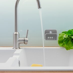 Držák na houbu na nádobí s houbičkou