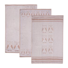 Kuchyňská utěrka SOVA 3 ks